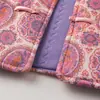 Ropa de invierno para mujeres de mediana edad y mayores, chaqueta ligera acolchada de algodón, abrigo de algodón cálido, nuevo estilo nacional de estilo chino, abrigo de algodón de invierno para madres