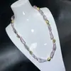 Collar de Perlas Naturales Barrocas Moradas de Venta Caliente en Otoño para Mujer, Collar de Clavícula de Lujo de Alta Gama Estilo Francés