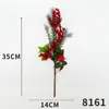 Flor de simulação Arranjo de flores de bagas de Natal Adereços para fotografia de desktop Acessórios de guirlanda Decorações de árvore de Natal Decoração flor de simulação