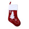Calcetines de Navidad Transfronterizos Reno Copo de Nieve Calcetines Rojos de Navidad Peluche Lindo Colgante de Atmósfera Festiva Colgante de Navidad