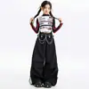 Ropa de Niña para Danza Jazz Moderna Cool Estilo Coreano a la Moda Traje de Actuación Hip-Hop Ropa Infantil de Calle para Pasarela Set de Niña Callejera