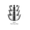 Acero Inoxidable 304 Tazón para Mezclar Lavabo para Lavar Verduras de Cocina con Báscula Lavado y Escurrido de Arroz Tazón para Batir Huevos para Hornear Venta al por Mayor