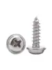 Tornillo autorroscante PWA de cabeza grande con arandela arandela ampliada cabeza redonda Phillips grande con arandela tornillo pequeño M2 M2.4