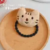 Nueva Cuerda para el Cabello con Bola de Gato Caricatura Abeja Banda Elástica de Tela Dulce Alta para el Cabello Accesorios para la Cabeza