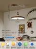 Lustre de Restaurante de Braço Oscilante Estilo Meados do Século Espectro Completo Cor Nogueira Lustre de Ilha Lustre de Ferro LED Criativo e Elegante