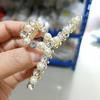 Presilhas de Cabelo Geométricas de Pérola com Strass no Atacado, Acessórios de Cabelo da Moda para Meninas, Grampos de Cabelo Estilo Coreano com Diamantes Embutidos
