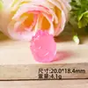Micro-Paisaje Fruta Luminosa Artificial Estéreo Juguete de Comida Adornos de Resina Horquilla DIY Accesorios Decorativos Adornos Pequeños Estéreo