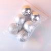 Bola de luz navideña bola de luz brillante galvanizada bola brillante mate polvo colgante para árbol de Navidad corona bola decorativa de ratán 6cm bola de color