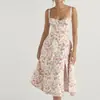 Vestido Nuevo Estilo Otoño 2026 Estilo Europeo y Americano Comercio Transfronterizo Ropa para Mujer Dropshipping Estilo Casual de Vacaciones Vestido Largo Estampado