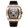 Reloj Mecánico para Hombre Onola Transmisión en Vivo Popular Moda Multifuncional Totalmente Automático Impermeable Reloj de Cinta para Hombre