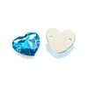 Fábrica Dongzhou Forma de Corazón con Fondo Plano Cosido a Mano con Pedrería con Doble Agujero, Pedrería de Vidrio con Base Plana para Vestidos de Novia Hechos a Mano y Disfraces de Baile, Al por Mayor
