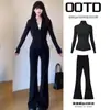 Chamarra de fitness para mujer, ajustada, protectora del sol, manga larga, top de yoga, top deportivo, ropa de fitness, traje deportivo transpirable para correr