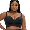 Estación independiente Ropa interior brillante de talla grande transfronteriza europea y americana para mujer push up realce de busto anti-ajuste sujetador con aro de acero