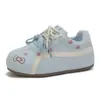Z8030 Sapatos Estilo Coreano Cabeça Grande Casuais Versáteis Femininos Fofos Casuais Sapatos de Treino Alemães Sapatos Femininos