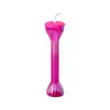 Tazas de Mancuernas de Plástico en Stock para Uso en Exteriores de Fábricas de Comercio Exterior, Tazas para Mascotas de Bebidas Frías, Jugos, Té con Leche, Vasos Desechables de Cuello Largo para Smoothies