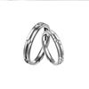 Anillo de Pareja Estrella Amor Plata Pura S925 Anillo de Pareja Anillo de Pareja para Hombre y Mujer Apertura Ajustable Diseño Nicho Lujo Ligero Par