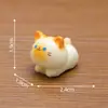 Figurinhas de gato Siamês fofas e adoráveis, perfeitas para decorações DIY de casa de bonecas, enfeites de pendurar, paisagens em miniatura e pequenas exposições de mesa