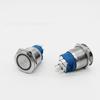 Interruptor de botón metálico Beiyue Nuevo 22 mm con luz LED impermeable botón de inicio de auto-reinicio/auto-enclavamiento doble cuchilla