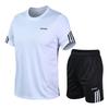 Conjunto Esportivo Masculino de Verão para Corrida, Treino de Academia, Secagem Rápida, Treino de Fitness ao Ar Livre para Adolescentes de Meia-Idade e Idosos