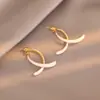 Aretes de plata bañados en oro real con gota de aceite, aretes vintage retro, sensación de lujo ligero de alta gama, al por mayor para mujer