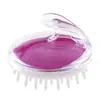 Ferramenta de shampoo, escova de shampoo para massagem na cabeça, escova de banho, pente massageador para lavar o cabelo, escova de shampoo de silicone criativa, escova macia