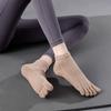 Calcetines profesionales de yoga de cinco dedos de verano de algodón peinado antideslizantes para principiantes, fabricantes mayoristas