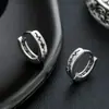 Pendientes de Moda Transfronterizos para Hombres, Acero de Titanio, No se Desvanecen, Pendientes de Diseño de Nicho de Alta Gama para Mujeres, Joyería de Nicho Estilo Lujo Ligero