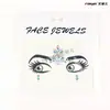 Pegatinas Faciales de Diamantes de Resina Acrílica Transfronterizas, Decoraciones Faciales, Pegatinas de Tatuajes para Festival de Música Halloween, Tatuajes Faciales Semi-Permanentes