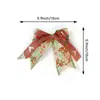 Laço de Natal Amazon Decoração de Natal Laço de Flor de Linho Fita Decoração Pingente de Árvore de Natal