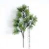 Ramas de pino de simulación bienvenida pino agujas de pino falsas ramas de pino hojas podocarpus ciprés de plástico decoración bonsái pinus thunbergii