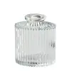 Comercio Exterior Lujo Ligero Retro Jarrón Pequeño Vidrio Repujado Mini Jarrón Transfronterizo Estilo Ins Arreglo Floral Hidropónico Transparente para Sala de Estar