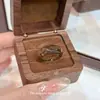 Anillo geométrico de resina con degradado irregular europeo y americano transfronterizo para mujer, nuevo diseño de nicho, anillo minimalista retro exagerado