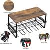 Rack de armazenamento de ferramentas elétricas, rack de armazenamento de ferramentas de garagem, rack de ferramentas de metal montado na parede, rack de armazenamento prático, placa de madeira