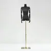 Tienda de Ropa Estilo Coreano Modelo Negro de Hombro Plano Accesorios para Escaparate Femenino Muñeco de Exhibición de Hombro Recto