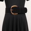 Nicho Vintage Distintivo Gamuza Cinturón Ancho Lateral Mismo Estilo Celebridad de Internet Moda Cinturón Versátil Cinturón para Pantalones Cinturón Decorativo