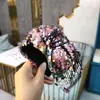 Diadema de Lentejuelas Moda Retro Tendencia Accesorio para el Cabello Anudado al Aire Libre Aro para el Cabello Estilo Europeo y Americano Pinza para el Cabello Corona Alta