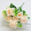 Flor artificial 7 cabezas rosa rizada Yueyi proyecto jardinería decoración hogar sala de estar rosas para boda al mayoreo