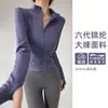 Conjunto de Ropa de Yoga para Mujer con Cuello Alto, Cremallera, Chaqueta de Secado Rápido, Pantalones de Dos Piezas Falsos, Conjunto de Ropa Deportiva para Fitness, Running, Pilates, Entrenamiento