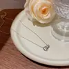 Joyería Transfronteriza Europea y Americana Moda y Exquisito Colgante Nicho Cadena Clavicular No Descolorante Oro de 18K Acero Titanio Accesorios de Collar para Mujer