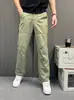 Pantalones Cargo Retro de Corte Relajado para Hombre, Verano, Delgados, Holgados, Pierna Recta, Caída, Versátiles, Casuales, Largos