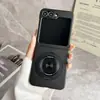 Adequado para Capa de Celular Samsung Z Flip6 Tela Dobrável W25Flip Novo Suporte Magnético Rotativo Capa Protetora Anti-Queda