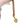 Collar Colgante de Pala Dorada en Nuevo Estilo Chino, Cadena Larga para Mujer, Cadena para Suéter de Verano, Joyería de Lujo Ligero de Alta Gama
