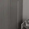 Fábrica de guarda-roupas sob medida para casa inteira em Moganshan, painel ecológico, porta de armário de vidro minimalista, porta a porta para armário de teto, aparador