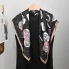Pañuelo Cuadrado de Seda Sarga de 90 cm con Textura Delicada Chal Estilo Retro Pañuelo Cuadrado Venta al por Mayor Lujo Accesible Moda Chal para Damas