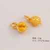 Colgante de oro antiguo ficticio con forma de gota de aceite, accesorio de joyería hecho a mano, tarjeta colgante, serie de frutas, venta al por mayor