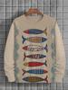 2024 Nuevo Transfronterizo Amazon Otoño Casual Sudadera Estampada en 3D Europea y Americana Jersey Cuello Redondo Suelto Sudadera de Mujer