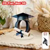 Soporte de exhibición acrílico transfronterizo, manualidades decorativas para la temporada de graduación 2026, regalo para compañeros de clase, maestros y amigos, diseño plano 2D
