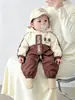 Macacão com Capuz de Manga Longa para Bebês para Primavera e Outono para Meninos e Meninas, Macacão Outerwear Fofo e Estiloso para Recém-Nascidos, Roupa para Lua de Mel