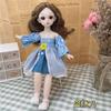 Boneca de 30cm 4D olho real conjunto pequena princesa 23 articulações 6 pontos boneca BJD viral brinquedo infantil presente