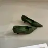 Tres Alturas~Nuevos Tacones Altos Retro de Gamuza Puntiagudos con Corte en V para Mujer, Zapatos de Salón Versátiles para el Trabajo, Estilizados, de Boca Baja, con Temperamento